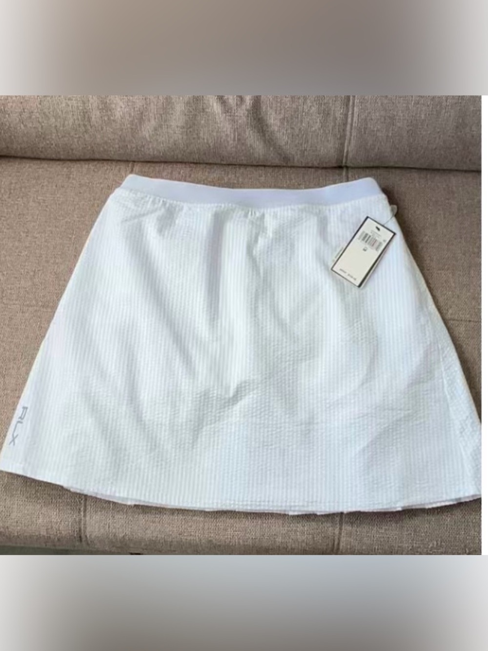NWT RLX Ralph Lauren Light Blue Golf Skort Seersucker M - Picture 4 of 7